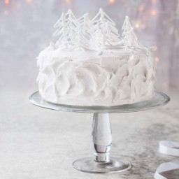 Step-by-step winter wonderland cake