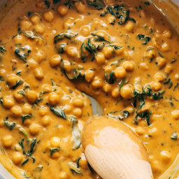 Steph's Chickpea Curry with Spinach and Rice