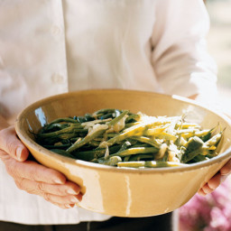 Stewed Green Beans and Poblanos