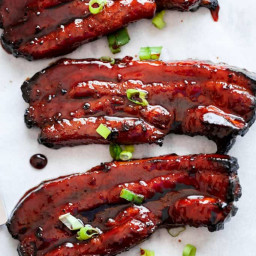 Sticky Chinese BBQ Pork Belly Ribs (Char Siu)