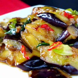 Stir-fried eggplant with plum sauce (苏梅酱茄子)