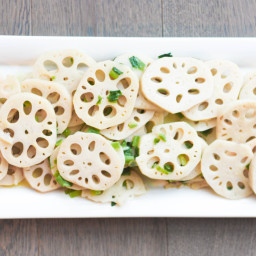 Stir-fried Lotus Root with Green Onions