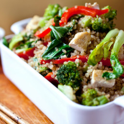 Stir-Fried Quinoa With Vegetables and Tofu