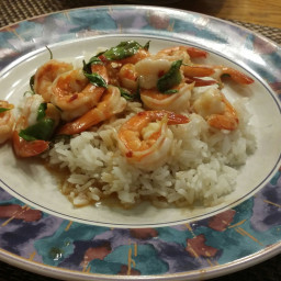 Stir-fried Shrimp with Sweet Thai Basil