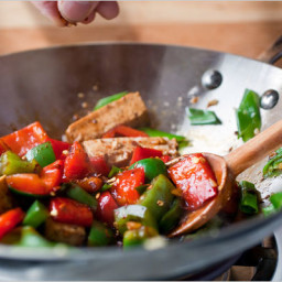 Stir-Fried Tofu and Peppers