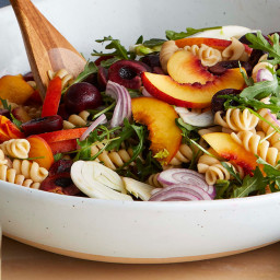 Stone Fruit Pasta Salad with Fennel