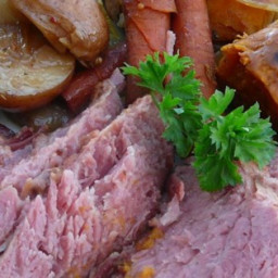 Stout Slow Cooker Corned Beef and Veggies Recipe