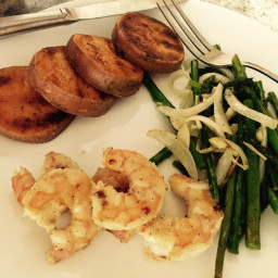 Stovetop Grilled Shrimp with World Class Veggies