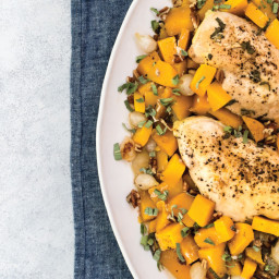 Straight from the Freezer Roasted Chicken with Butternut Squash & Pearl