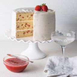 Strawberries and Champagne Cake