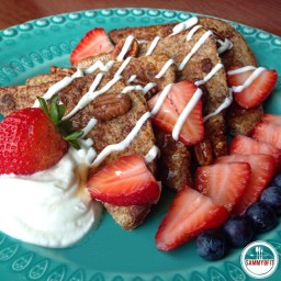 Strawberries and Cream Cheese French Toast