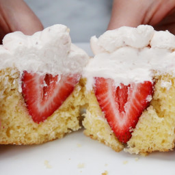Strawberries And Cream  Cupcakes Recipe by Tasty