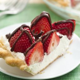 Strawberries and Cream Pie