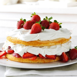 Strawberries  and  Cream Torte Recipe