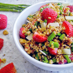 Strawberry and Asparagus Freekeh