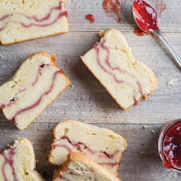Strawberry and Cream Cheese Pound Cake Loaves