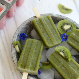 Strawberry and Kiwi Spinach Popsicle Recipes