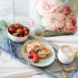 Strawberry and Lavender Scones