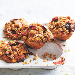 Strawberry And Ricotta Muffins With Oat Crumble Topping