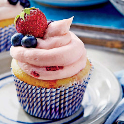 Strawberry-Blueberry Cupcakes Recipe