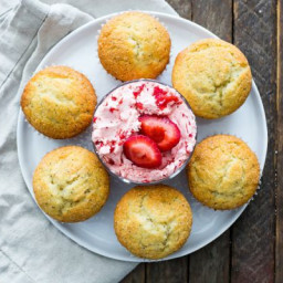 Strawberry Butter with Almond Poppyseed Muffins