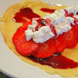 Strawberry Buttermilk Crepes Recipe