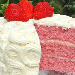 Strawberry Cake Recipe {Version #2}