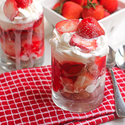 Strawberry Cake Shortcake Trifles