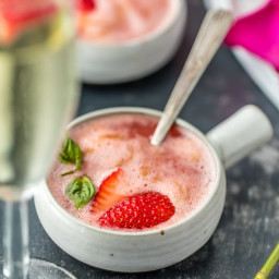 Strawberry Champagne Soup (Hot or Cold!)