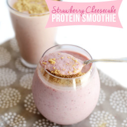 Strawberry Cheesecake Protein Smoothie