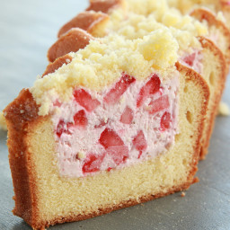 Strawberry Cheesecake–Stuffed Pound Cake Recipe by Tasty