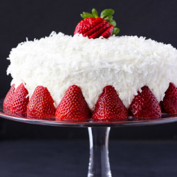 Strawberry Coconut Cake