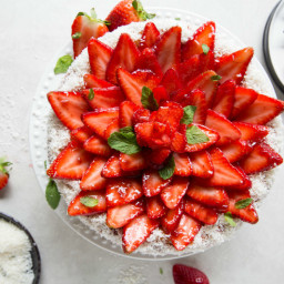 Strawberry Coconut Cheesecake