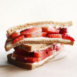 Strawberry & Cream Cheese Sandwich