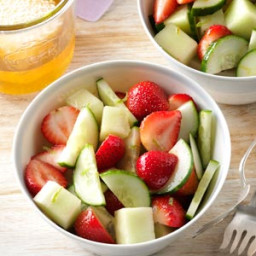 Strawberry, Cucumber and Honeydew Salad Recipe