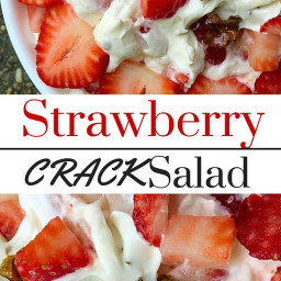 Strawberry Dessert Salad (with Toffee)