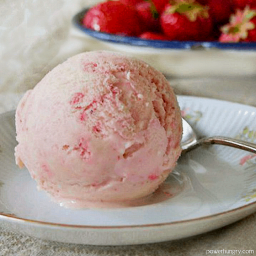 Strawberry Hemp Heart Ice Cream {vegan, Paleo, High Protein}
