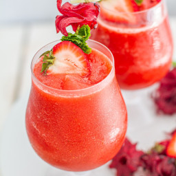 Strawberry Hibiscus Slushie Recipe