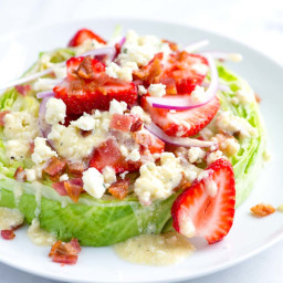 Strawberry Iceberg Salad with Blue Cheese Vinaigrette