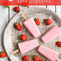 Strawberry Keto Popsicles