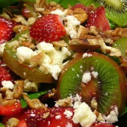 Strawberry, Kiwi, and Spinach Salad