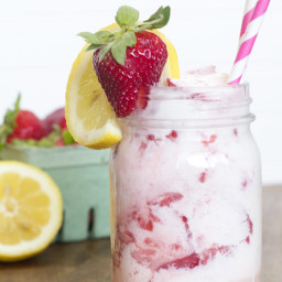 Strawberry Lemonade Ice Cream Float