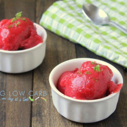 Strawberry Lime Sorbet (Low Carb)