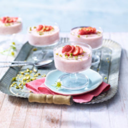 Strawberry mallow mousse
