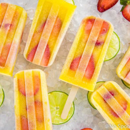 Strawberry & Mango Gin and Tonic Popsicles