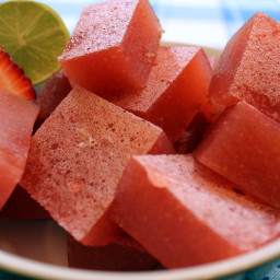 Strawberry Margarita Jello Shots made with real fruit ⋆ Health, Home,