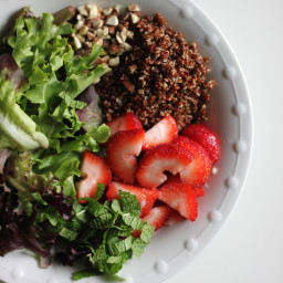 Strawberry Mint Quinoa Salad