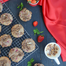 Strawberry Muffins With Almond Streusel