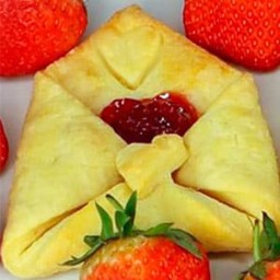 Strawberry Pastry Envelopes Recipe