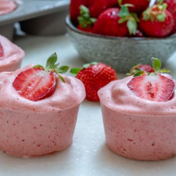 Strawberry Protein “Nice” Cream Cups